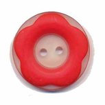 Bloemknoop met opstaande rand rood 25 mm (ca. 25 stuks) Bloemknoop met opstaande rand rood 25 mm (ca. 25 stuks)
