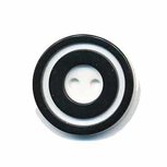 Knoop 'donut' middel zwart 20 mm (ca. 25 stuks) Knoop 'donut' middel zwart 20 mm (ca. 25 stuks)