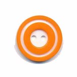 Knoop 'donut' middel oranje 20 mm (ca. 25 stuks) Knoop 'donut' middel oranje 20 mm (ca. 25 stuks)