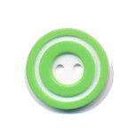 Knoop 'donut' middel appel groen 20 mm (ca. 25 stuks) Knoop 'donut' middel appel groen 20 mm (ca. 25 stuks)