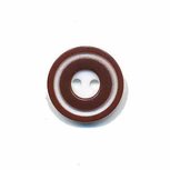 Knoop 'donut' klein bruin 15 mm (ca. 50 stuks) Knoop 'donut' klein bruin 15 mm (ca. 50 stuks)