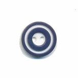 Knoop 'donut' klein donker blauw/antraciet 15 mm (ca. 50 stuks) Knoop 'donut' klein donker blauw/antraciet 15 mm (ca. 50 stuks)