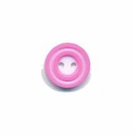 Knoop 'donut' mini roze 10 mm (ca. 100 stuks) Knoop 'donut' mini roze 10 mm (ca. 100 stuks)