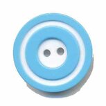 Knoop 'donut' groot blauw 25 mm (ca. 25 stuks) Knoop 'donut' groot blauw 25 mm (ca. 25 stuks)