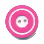 Knoop 'donut' groot fuchsia 25 mm (ca. 25 stuks) Knoop 'donut' groot fuchsia 25 mm (ca. 25 stuks)