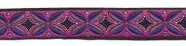 Fuchsia-donker blauw-kobalt blauw-grijs sierband 12 mm (ca. 22 m) Fuchsia-donker blauw-kobalt blauw-grijs sierband 12 mm (ca. 22 m)