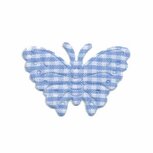 Applicatie geruite vlinder licht blauw-wit middel 40 x 25 mm (ca. 25 stuks) Applicatie geruite vlinder licht blauw-wit middel 40 x 25 mm (ca. 25 stuks)