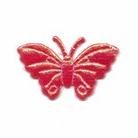 Applicatie glim vlinder rood middel 40 x 25 mm (ca. 25 stuks) Applicatie glim vlinder rood middel 40 x 25 mm (ca. 25 stuks)