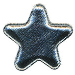 Applicatie glim ster zilver groot 40 mm (ca. 25 stuks) Applicatie glim ster zilver groot 40 mm (ca. 25 stuks)
