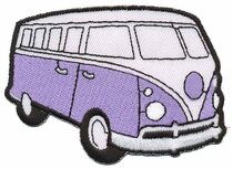 Opstrijkbare applicatie 'VW bus' lila (5 stuks) Opstrijkbare applicatie 'VW bus' lila (5 stuks)