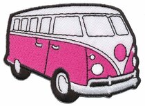 Opstrijkbare applicatie 'VW bus' fuchsia (5 stuks) Opstrijkbare applicatie 'VW bus' fuchsia (5 stuks)