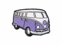 Opstrijkbare applicatie 'VW bus' lila klein (5 stuks) Opstrijkbare applicatie 'VW bus' lila klein (5 stuks)