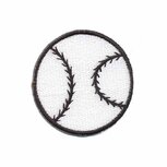 Opstrijkbare applicatie softbal / honkbal (5 stuks) Opstrijkbare applicatie softbal / honkbal (5 stuks)