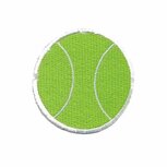 Opstrijkbare applicatie tennisbal (5 stuks) Opstrijkbare applicatie tennisbal (5 stuks)
