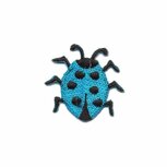 Opstrijkbare applicatie lieveheersbeestje blauw (5 stuks) Opstrijkbare applicatie lieveheersbeestje blauw (5 stuks)