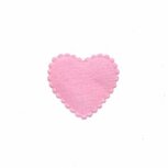 Applicatie hart roze vilt klein 20 x 20 mm (ca. 100 stuks) Applicatie hart roze vilt klein 20 x 20 mm (ca. 100 stuks)