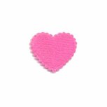 Applicatie hart fuchsia vilt klein 20 x 20 mm (ca. 100 stuks) Applicatie hart fuchsia vilt klein 20 x 20 mm (ca. 100 stuks)