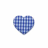 Applicatie ruitjes hart kobalt blauw klein 25 x 20 mm (ca. 25 stuks) Applicatie ruitjes hart kobalt blauw klein 25 x 20 mm (ca. 25 stuks)