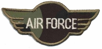 Applicatie leger/army 'Air Force' (5 stuks)