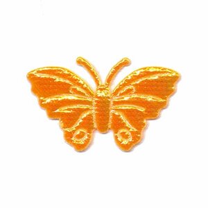 Applicatie glim vlinder oranje middel 40 x 25 mm (ca. 25 stuks)