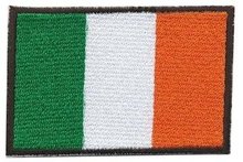 Opstrijkbare applicatie Ierse vlag (5 stuks)