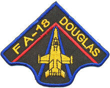 Opstrijkbare applicatie straaljager FA-18 Douglas (5 stuks)