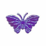 Applicatie glim vlinder paars middel 40 x 25 mm (ca. 25 stuks)