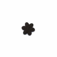 Applicatie bloem zwart super mini 10 mm (ca. 100 stuks)