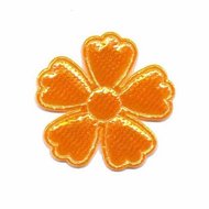 Applicatie glim bloem oranje middel 35 mm (ca. 25 stuks)
