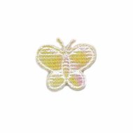 Applicatie glim vlinder creme klein 20 x 20 mm (ca. 25 stuks)
