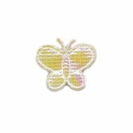 Applicatie glim vlinder creme klein 20 x 20 mm (ca. 25 stuks)