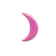 Applicatie glim maantje glad roze middel 30 x 15 mm (ca. 25 stuks)