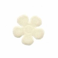 Applicatie bloem creme vilt middel 30 mm (ca. 100 stuks)