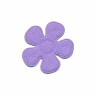 Applicatie bloem lila vilt middel 30 mm (ca. 100 stuks)