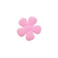 Applicatie bloem roze vilt klein 20 mm (ca. 100 stuks)