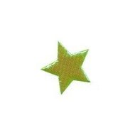 Applicatie glim ster groen klein 18 mm (ca. 100 stuks)