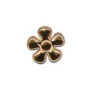 Applicatie bloem goud klein 20 mm (ca. 25 stuks)