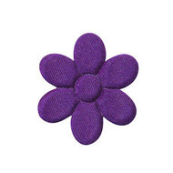 Applicatie bloem paars satijn effen middel 30 mm (ca. 25 stuks)