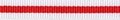 Wit-rood streep grosgrain/ribsband 10 mm (ca. 25 m)