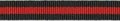 Zwart-rood streep grosgrain/ribsband 10 mm (ca. 25 m)