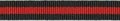 Zwart-rood streep grosgrain/ribsband 10 mm (ca. 25 m)