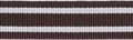 Bruin-wit streepband 19 mm (ca. 45 m)
