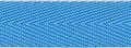 Licht blauw keperband 25 mm (ca. 45 m)