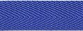 Kobalt blauw keperband 25 mm (ca. 45 m)
