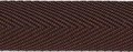 Bruin keperband 25 mm (ca. 45 m)