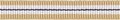 Zand-wit-zwart streep grosgrain/ribsband 10 mm (ca. 25 m)