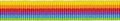 Geel-oranje-rood-paars-licht blauw-gifgroen streep grosgrain/ribsband 10 mm (ca. 25 m)
