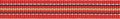 Rood-wit-zwart-zand streep grosgrain/ribsband 10 mm (ca. 25 m)