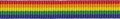 Regenboog grosgrain/ribsband rood-oranje-geel-groen-blauw 10 mm (ca. 25 m)