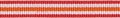 Rood-wit-oranje streep grosgrain/ribsband 10 mm (ca. 25 m)